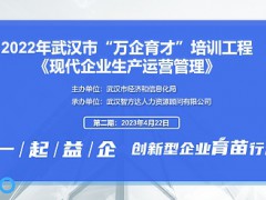 萬企育才”培訓工程——《現(xiàn)代企業(yè)運營管理》之精益生產(chǎn)高級研修班